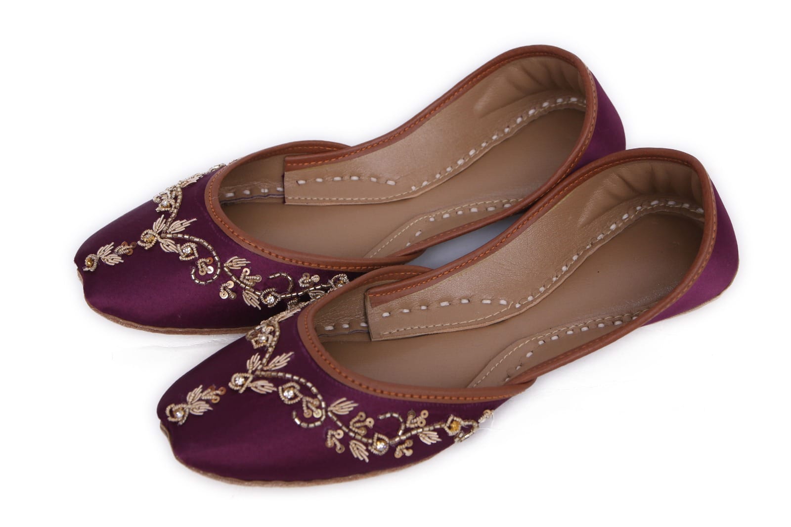 Purple Embroidered Khussa Purple Embroidered Khussa