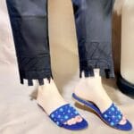 3300  Blue jute flats