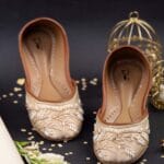 Golden Serenity Embellished Khussa - 2249