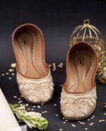 Golden Serenity Embellished Khussa - 2249