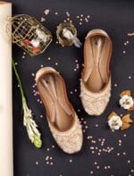 Golden Serenity Embellished Khussa - 2249 - Image 2