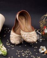 Golden Serenity Embellished Khussa - 2249 - Image 5