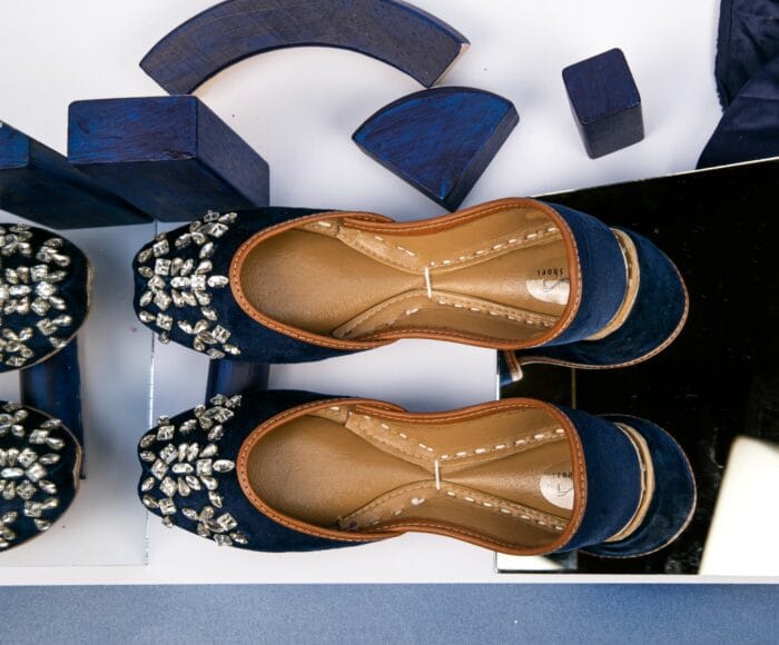 Blue Crystal Elegance Shoes - Image 2