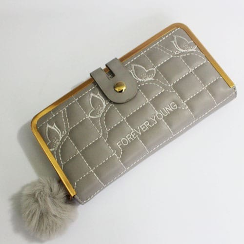 WhatsApp Image 2023-12-19 at 12.00.36 PM (1) Beautiful Grey Hand Wallet For Her - Image 1