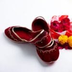 Beautiful Maroon Net Khussa - 2368 - Image 2