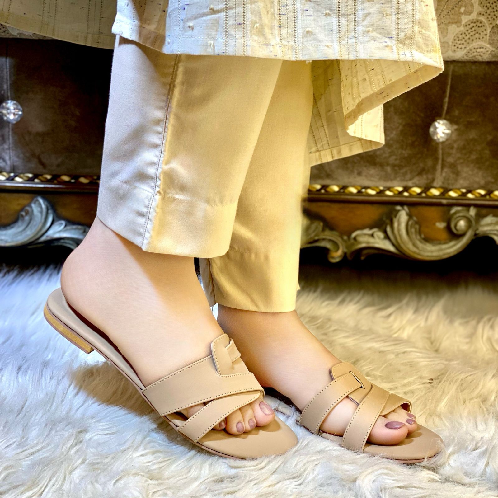 Pink Blossom Slipper For Her-3312 Pink Blossom Slipper For Her-3312