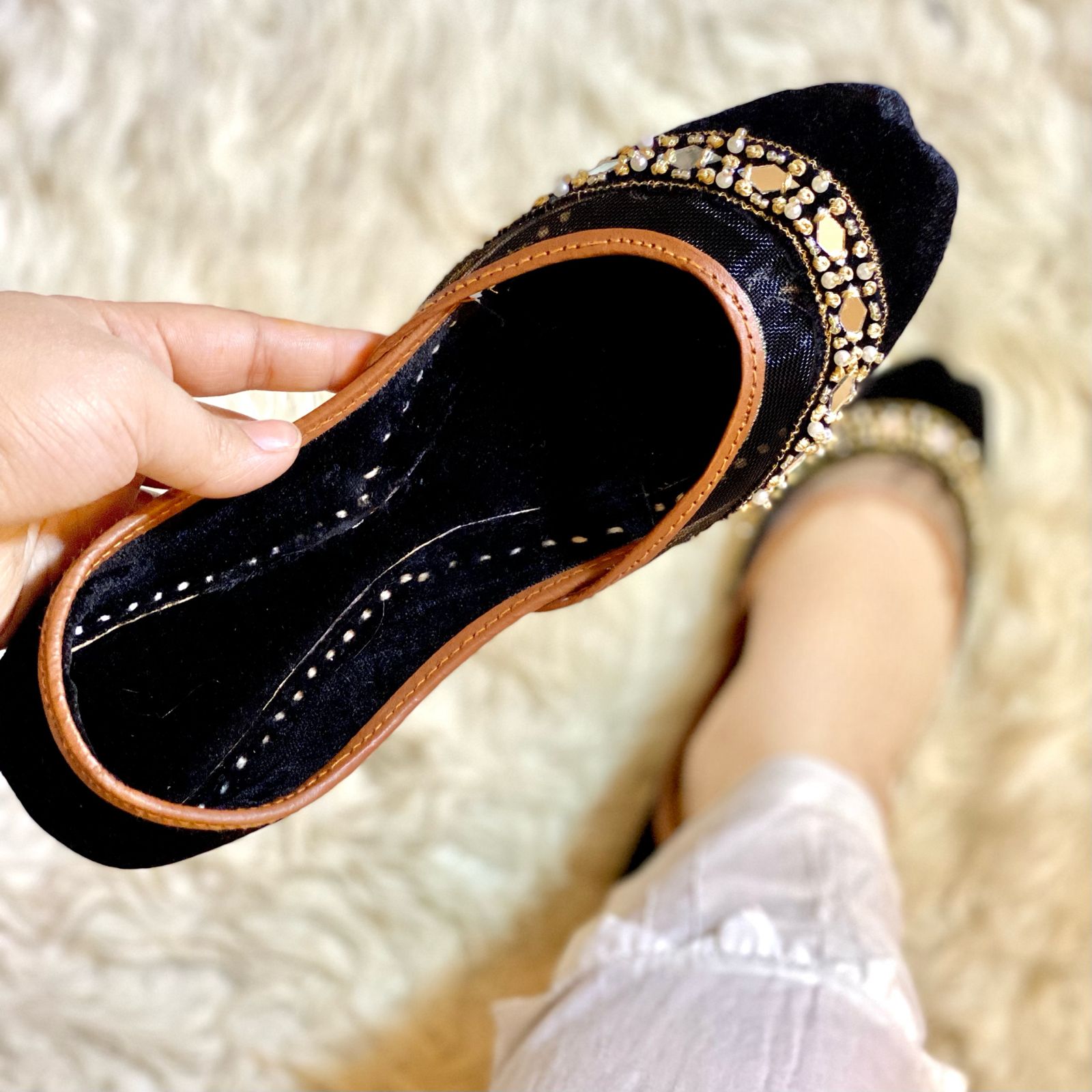 Black Net Khussa Black Net Khussa