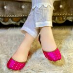 Pink Khussa With Golden Circles-2363 - Image 3