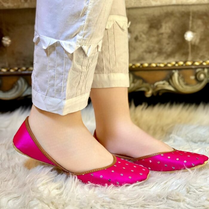 Pink Khussa With Golden Circles-2363 - Image 4