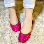 Pink Khussa With Golden Circles-2363 - Image 2