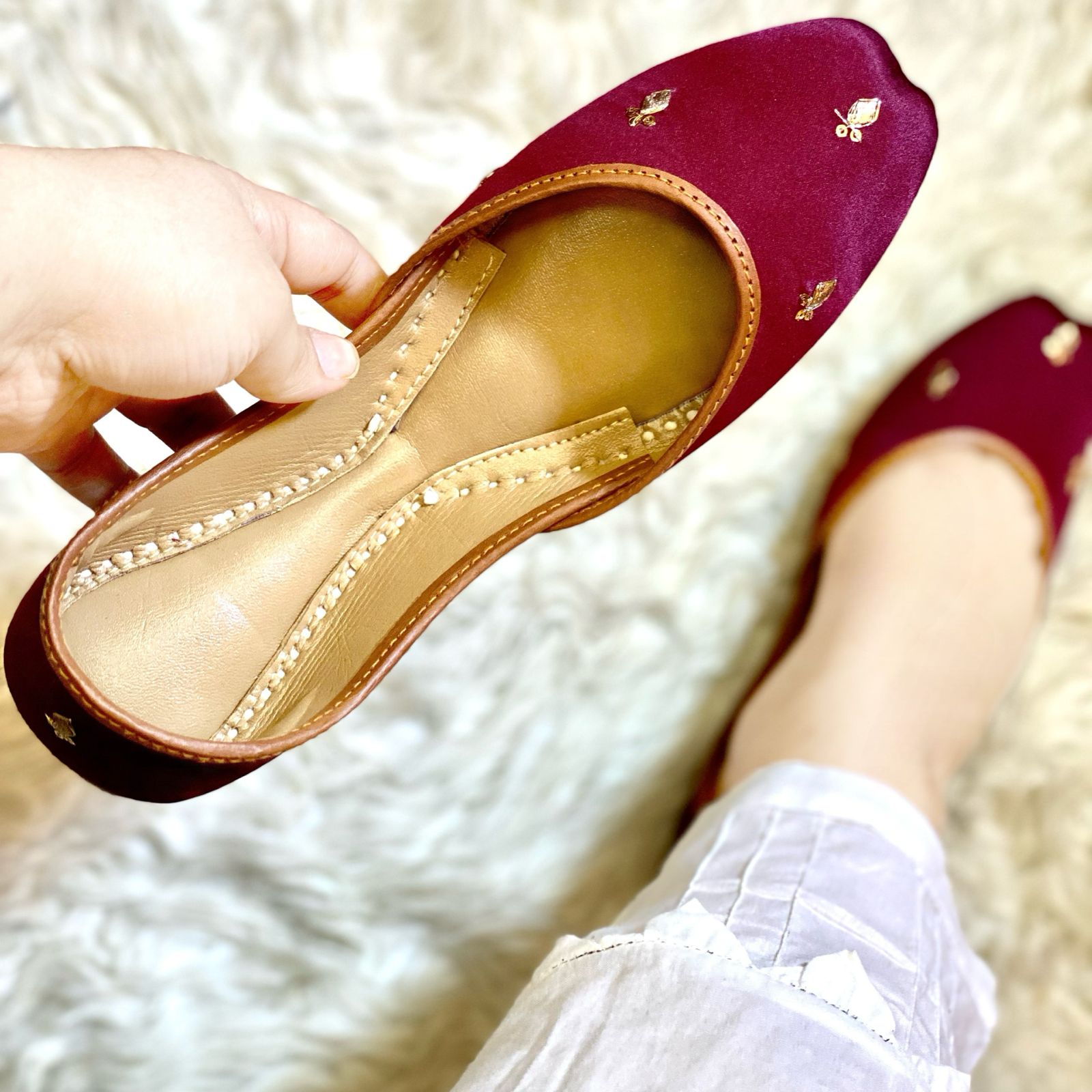 Maroon Casual Khussa Maroon Casual Khussa