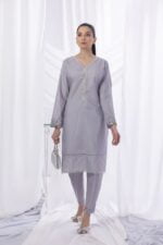 Lilac Embellished 2 PC Dress