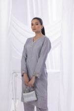 Lilac Embellished 2 PC Dress