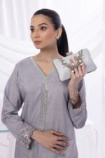 Lilac Embellished 2 PC Dress