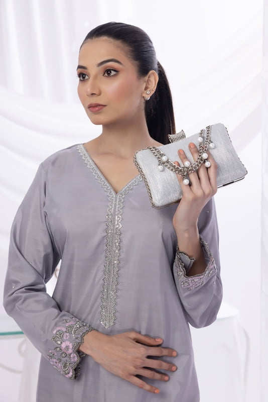 Lilac Embellished 2 PC Dress Lilac Embellished 2 PC Dress