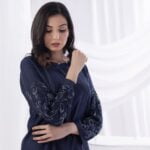 Blue Embroidered 2 PCs Dress