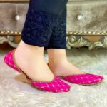 Pink khussa With Golden Stars-2001 - Image 2