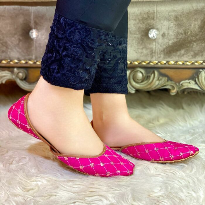 Pink khussa With Golden Stars-2001 - Image 2