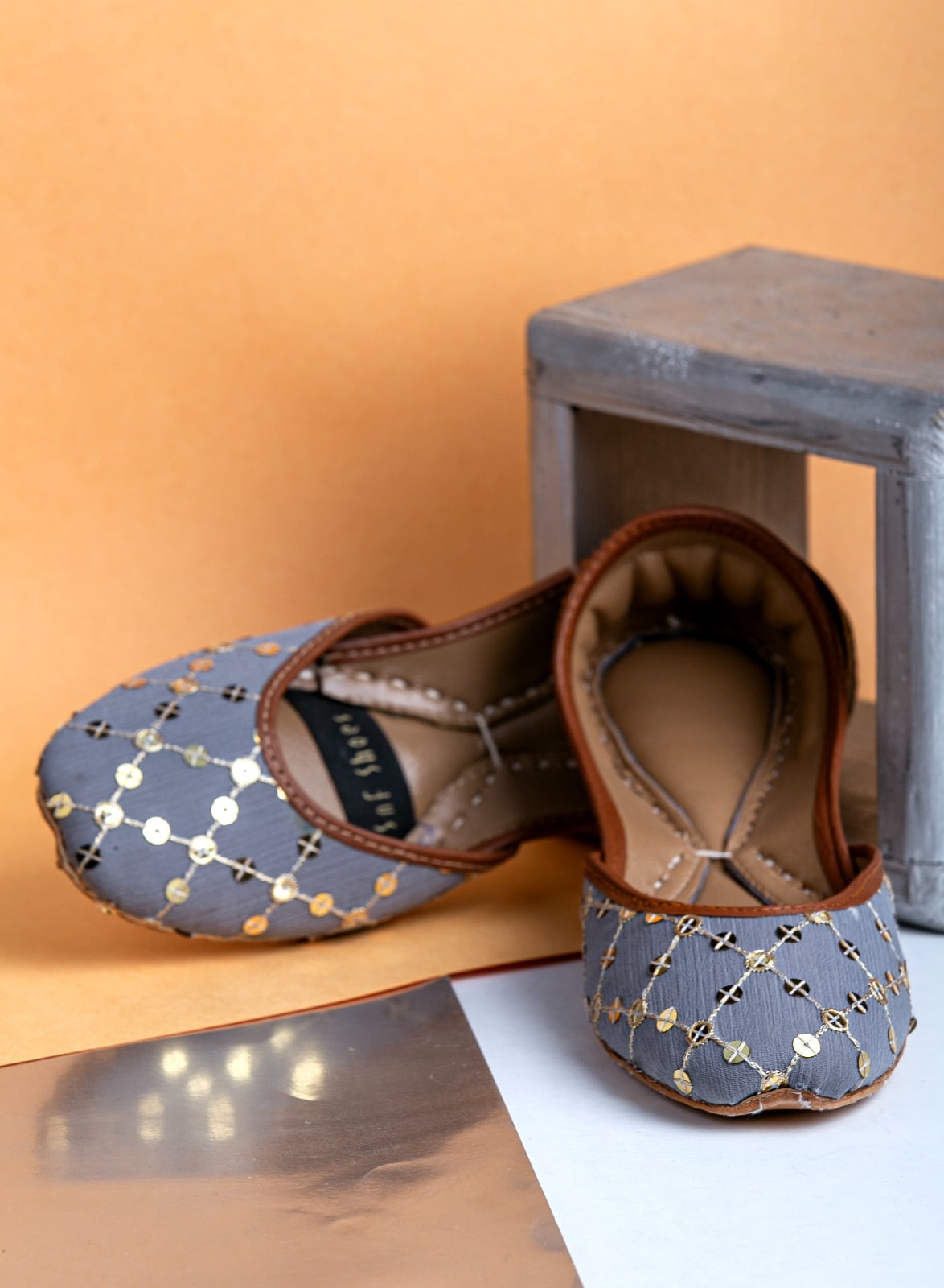 grey khussa by snf grey khussa by snf