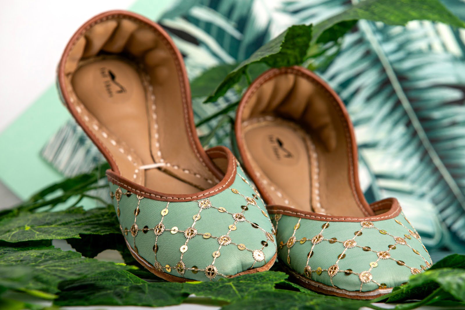 Mint green khussa by snf Mint green khussa by snf