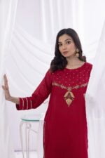 red 2 pc dress for her