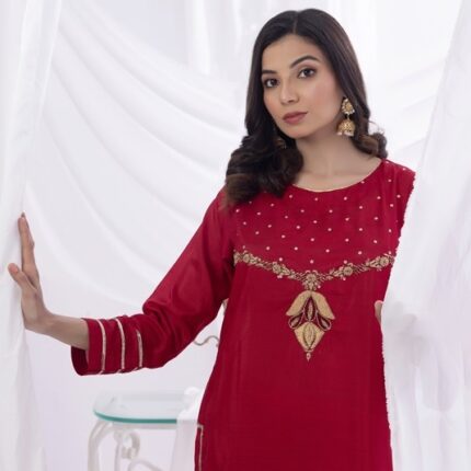 red 2 pc dress for her