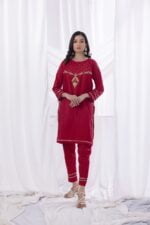 red 2 pc dress for her