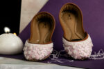 Powder Pink Khussa with Pearls