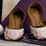 Powder Pink Khussa with Pearls