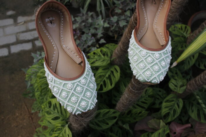 Light Green khussa for Her-2391 - Image 2