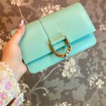 Cross Body Bag In Sea Green