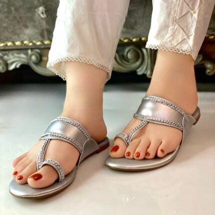 Silver Kolapuri For Her