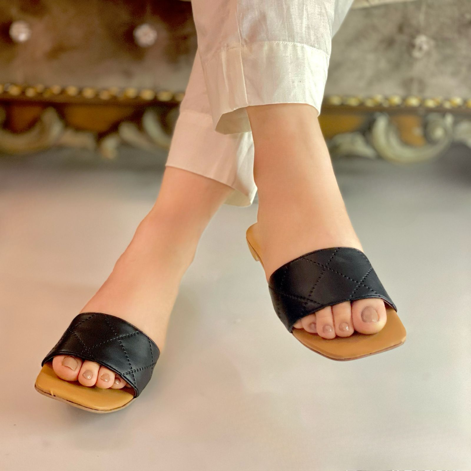 Casual Flats In Black Casual Flats In Black