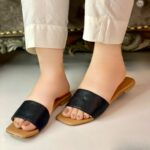 Casual Flats In Black-3331 - Image 2