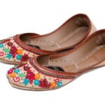 Golden Khussa With Multi Thred Work-2399