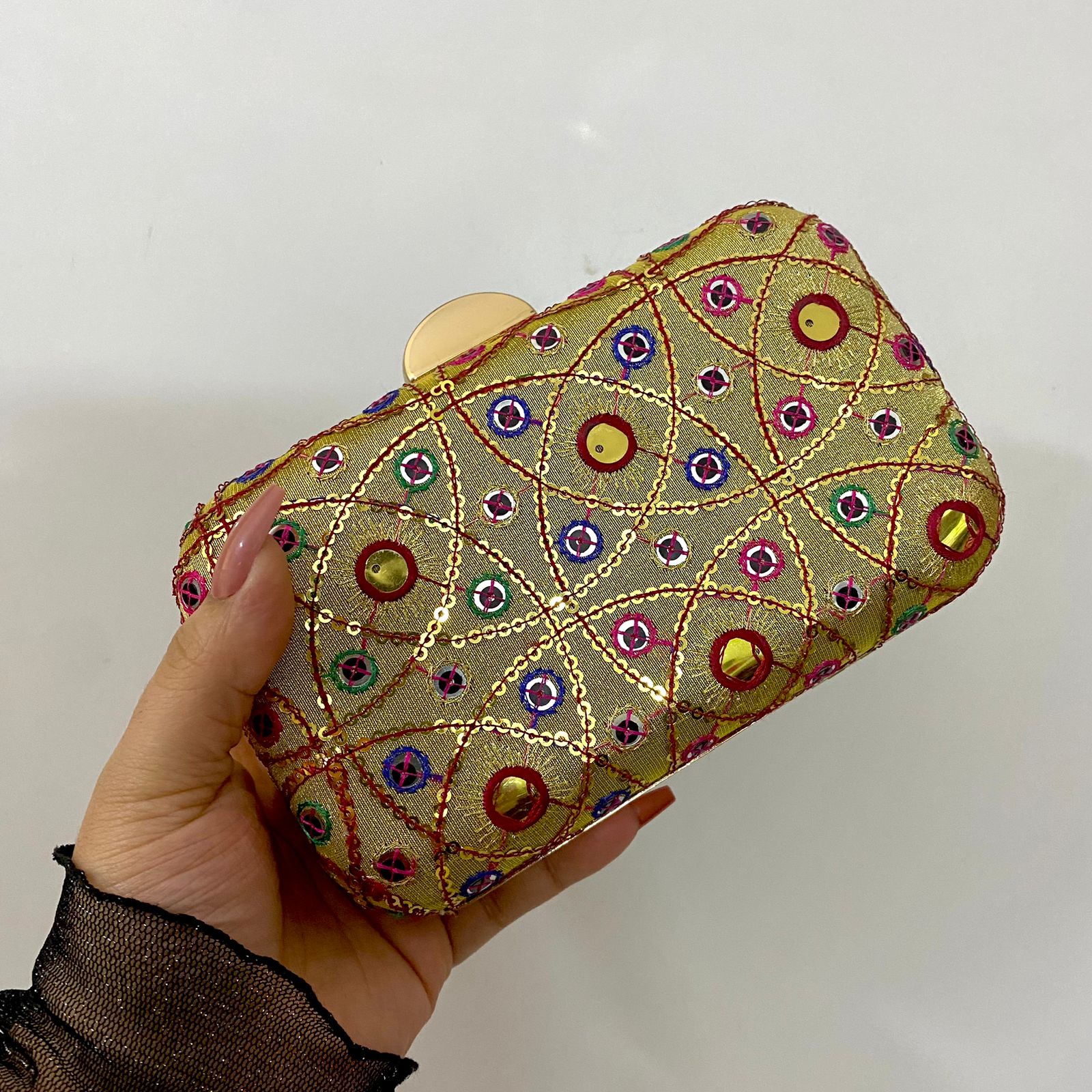 Golden Mirror Clutch For Her Golden Mirror Clutch For Her
