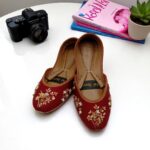 maroon khussa for her