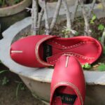 Plain Red Khussa For Her