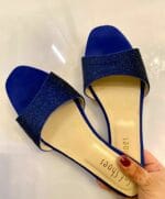 Shimmery Blue Flats For Her-3343 - Image 3