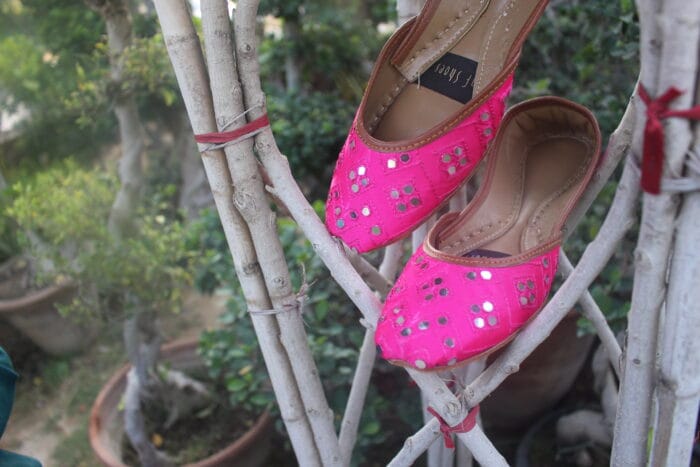 Pink Mirror Khussa -2187 - Image 2