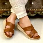 Softy Flats In Brown-3351 - Image 3