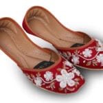 maroon khussa for her