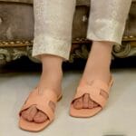 Casual Pink H Slippers For Her-3340 - Image 3