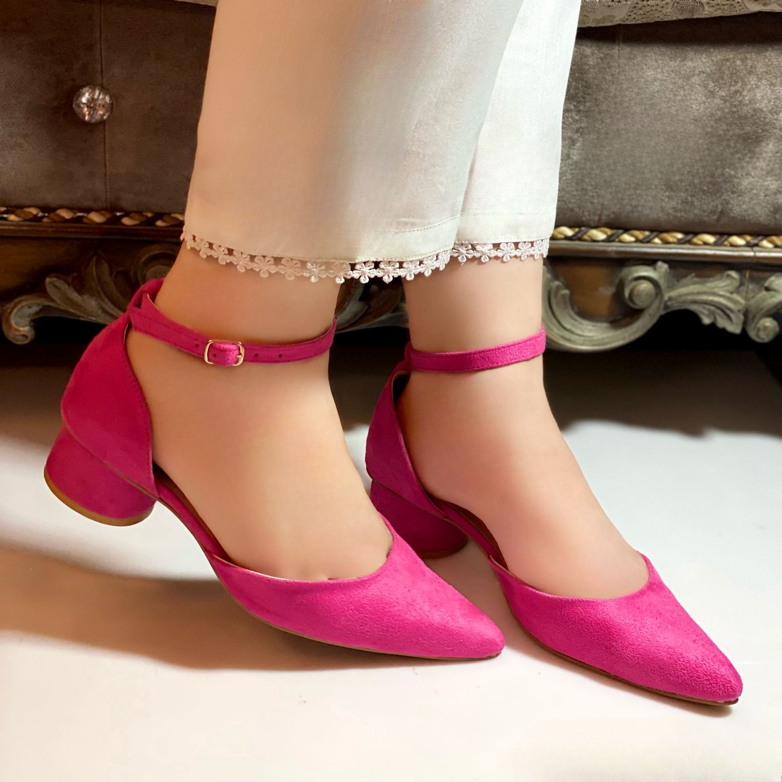 Pink Ankle Strap Pumps For Her Pink Ankle Strap Pumps For Her