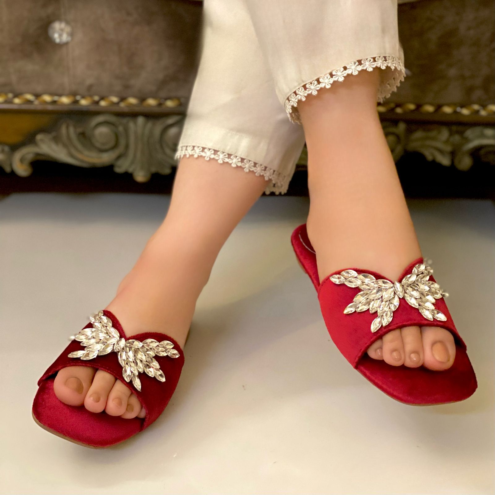 Red Slippers For Her Red Slippers For Her