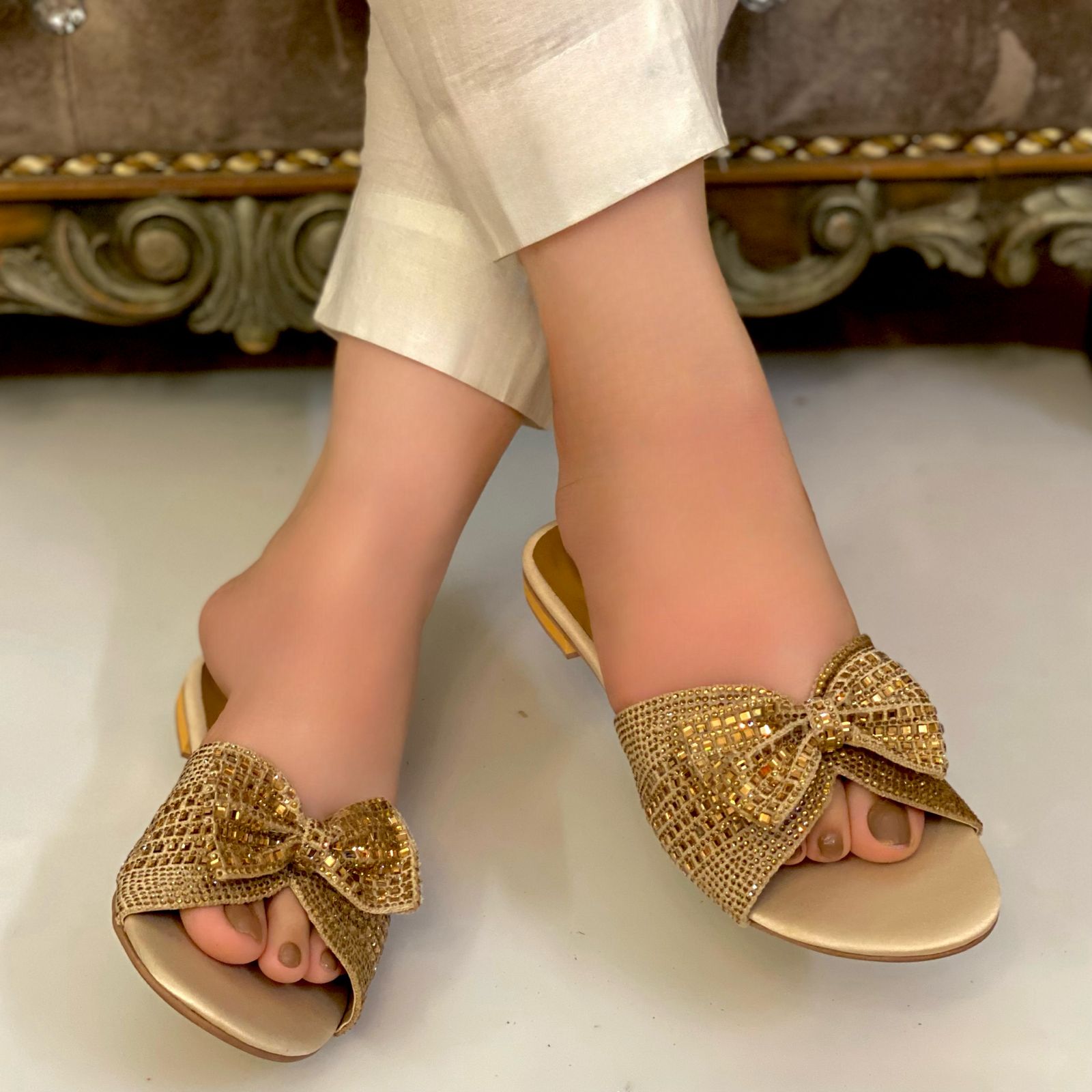 golden flats for her golden flats for her