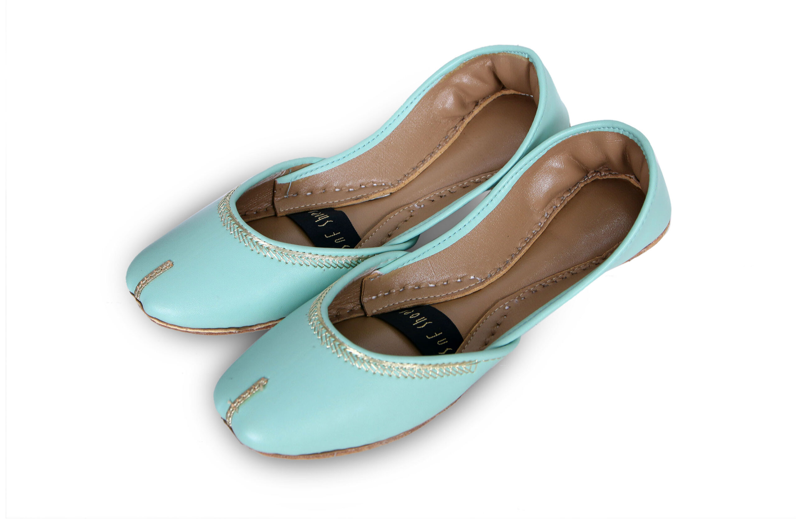 Casual Sea Green Khussa For Her Casual Sea Green Khussa For Her