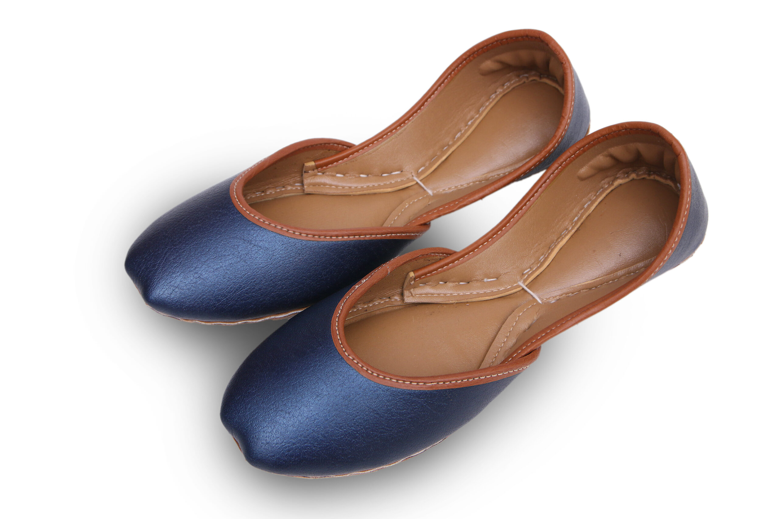 Plain Blue Khussa For Her Plain Blue Khussa For Her