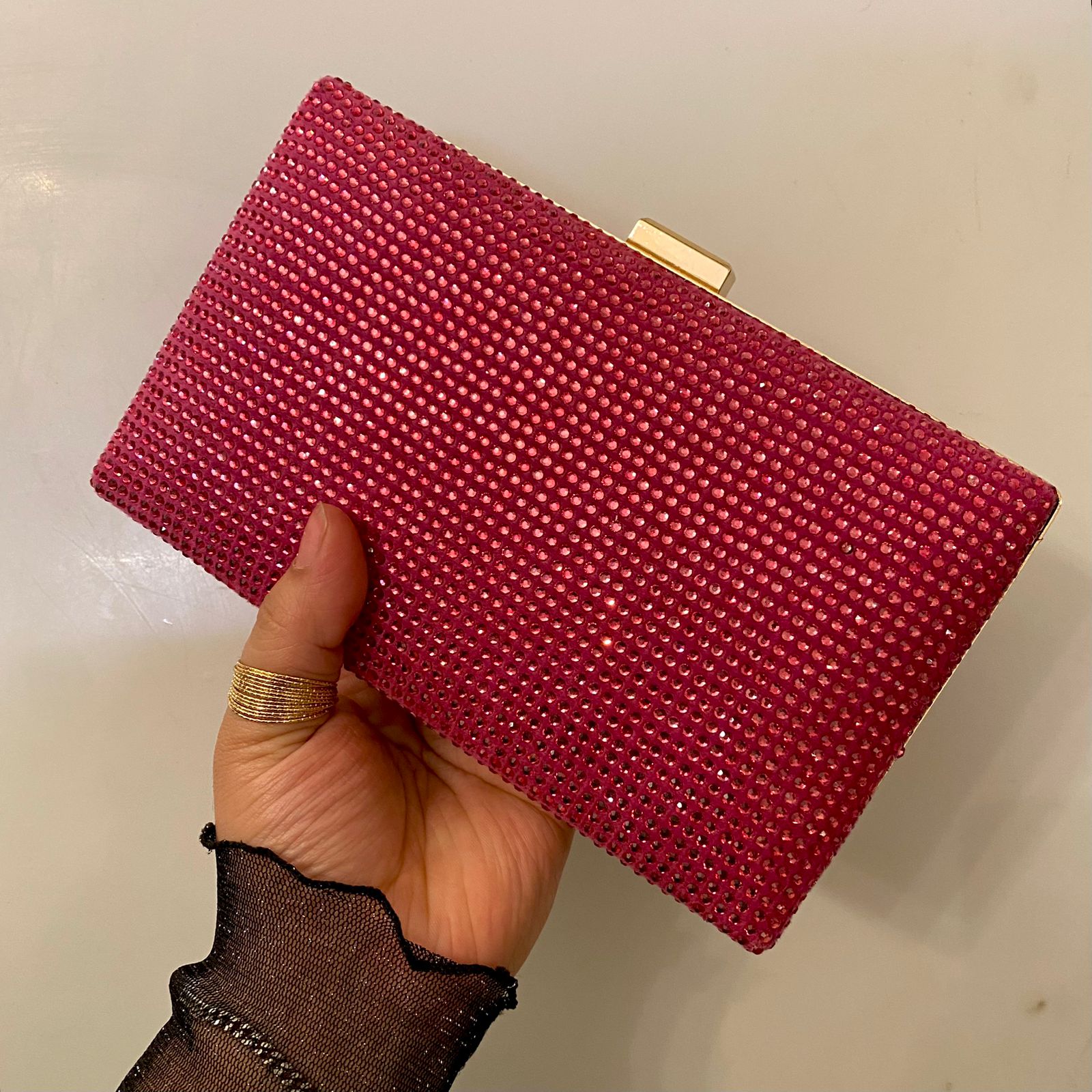 pink shining clutch for her pink shining clutch for her