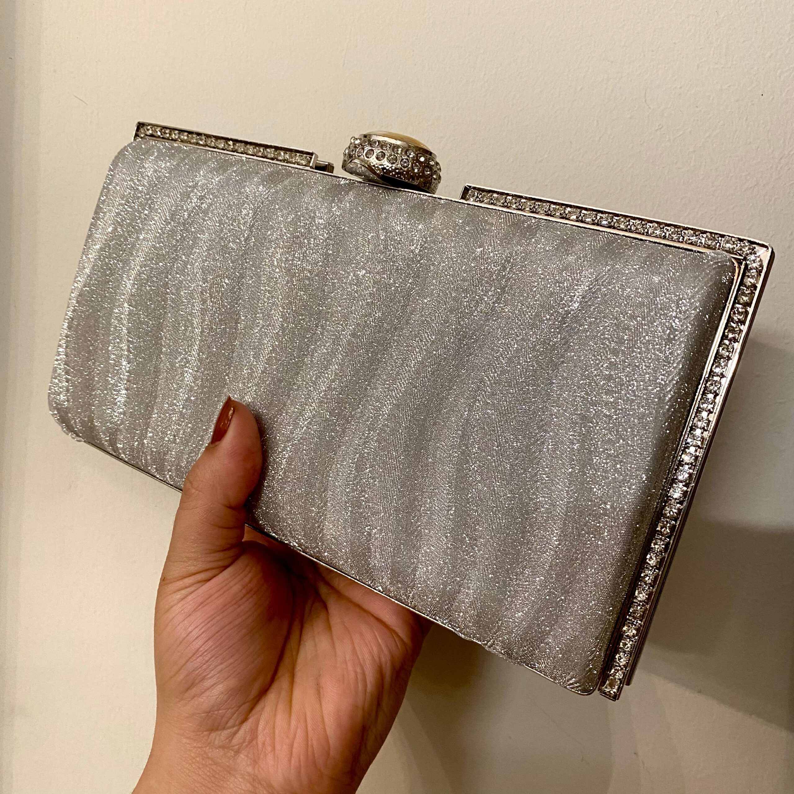 Silver Clutch For Her-Cl-125 Silver Clutch For Her-Cl-125